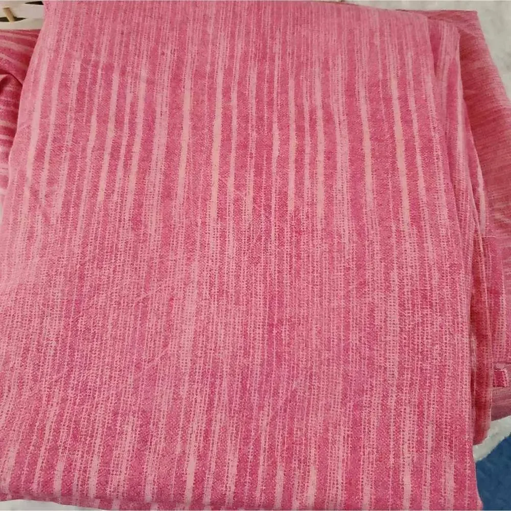 Park B Smith Full STRIE Pink Flat Fitted Sheets